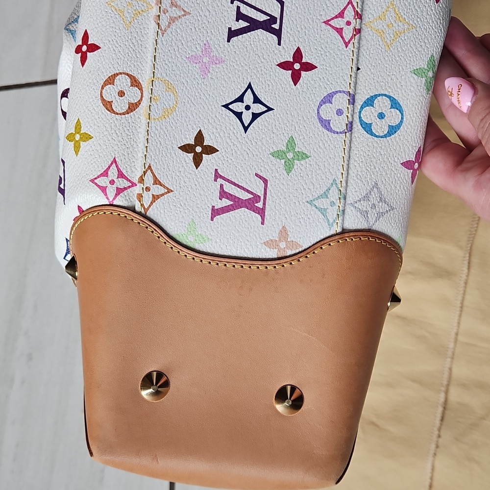 ๐Louis Vuitton Murakami Judy GM White Multicolor Monogram Bag - Picture 4 of 16